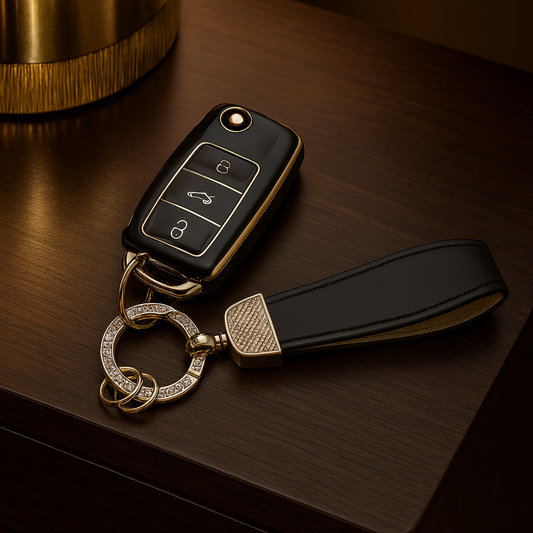 Case para Volkswagen Polo, Tiguan, Passat, Golf, Jetta, Bora, Gol, Voyagem, Amarok, Up (3 botões) - Kapzy