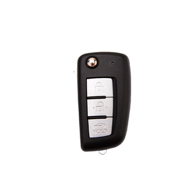 Case para Nissan X-Trail, Tiida, Altima, Pathfinder, Kicks, Livina, Sentra Canivete (3 Botões) - Kapzy