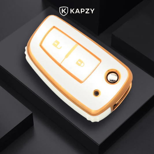 Case para Nissan X-Trail, Tiida, Altima, Pathfinder, Kicks, Livina, Sentra Canivete (2 Botões) - Kapzy