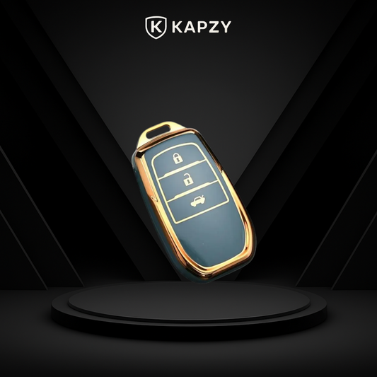 Case para Toyota Hilux, Land Cruiser 200, Camry, Corolla, RAV4, SW4, 3 Botões - Kapzy