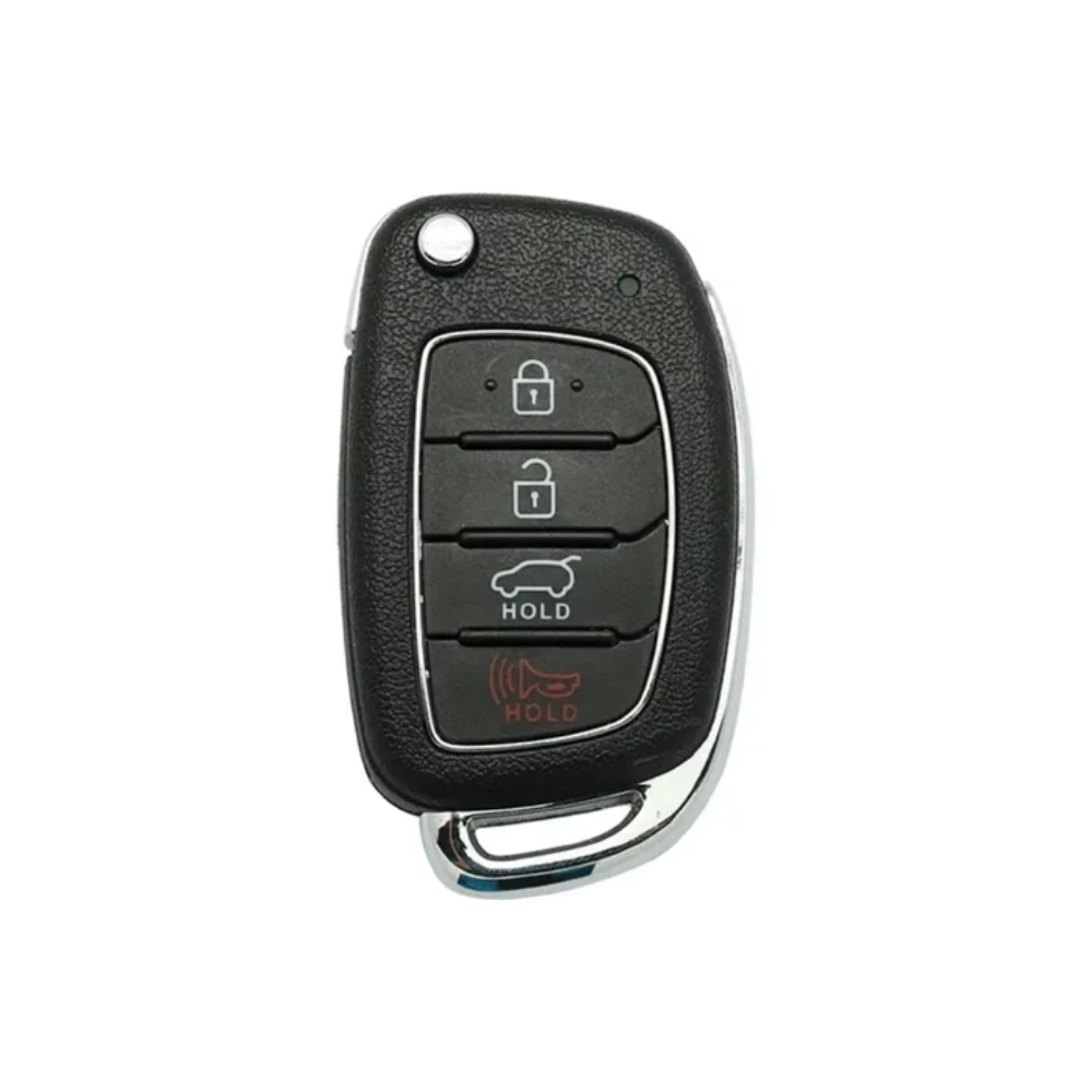 Case para Hyundai Tucson, Sonata, Santa Fe, Elantra, ix35, Hb20 4 botões Canivete - Kapzy