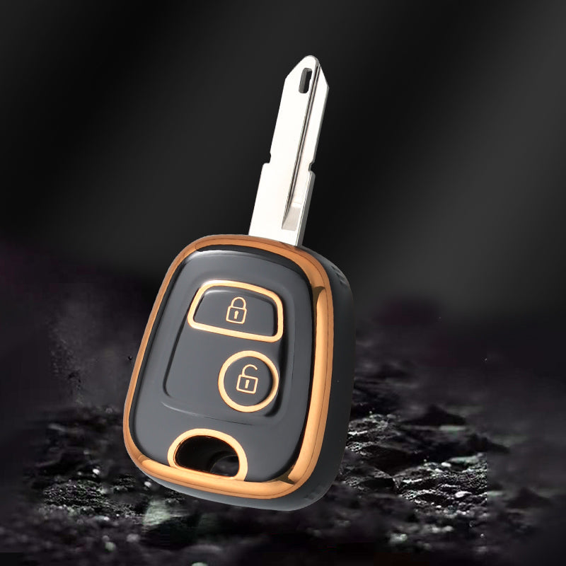 Case para Peugeot 106, 107, 206, 207, 306, 307, 406, 407 2 Botões - Kapzy