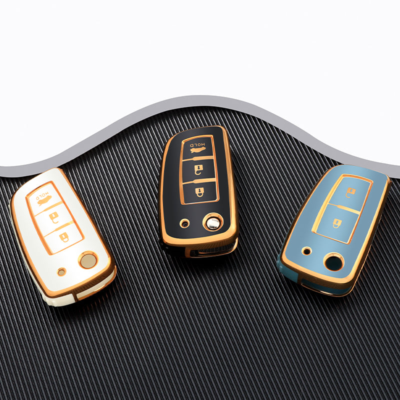 Case para Nissan X-Trail, Tiida, Altima, Pathfinder, Kicks, Livina, Sentra Canivete (3 Botões) - Kapzy