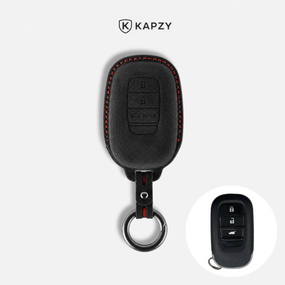 Case Suede Collection para Chave Honda Presença 3 Botões (Porta-Malas) - Kapzy