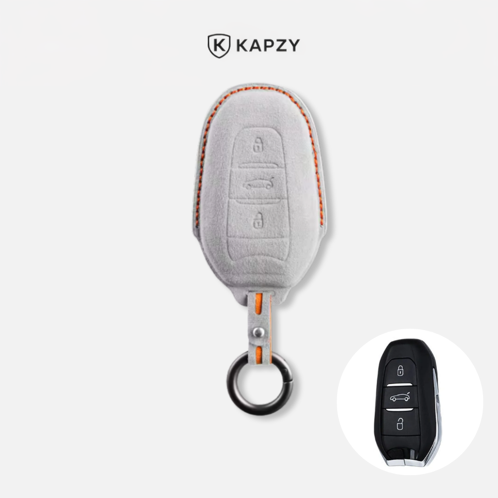 Case Suede Collection para Chave Citroen e Peugeot - Kapzy