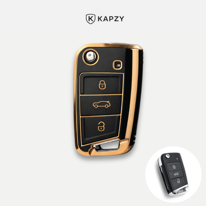 Case para Volkswagen Polo, Tiguan, Passat, Golf, Jetta, Bora, Gol, Voyage, Amarok, Virtus, Nivus, Taos, Tera, Tcross,  - Kapzy