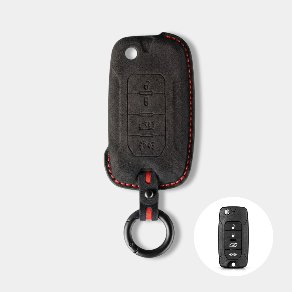 Case Suede Collection para Chave Jeep - Kapzy