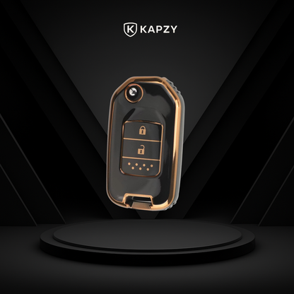 Case para Honda Civic, HRV, CR-V, Accord, Fit, City Canivete 2 Botões - Kapzy