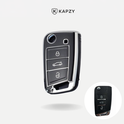 Case para Volkswagen Polo, Tiguan, Passat, Golf, Jetta, Bora, Gol, Voyage, Amarok, Virtus, Nivus, Taos, Tera, Tcross,  - Kapzy