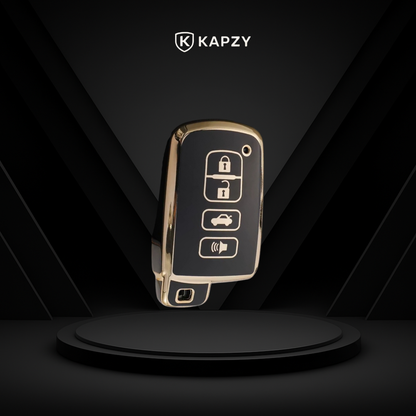 Case para Toyota Corolla, RAV4, SW4, Hilux, 4 Botões - Kapzy
