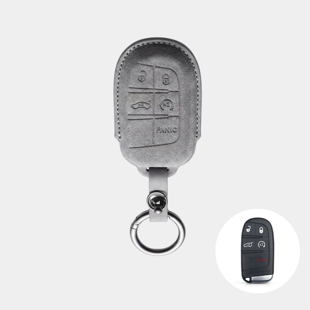 Case Suede Collection para Chave Fiat e Jeep 5 Botões - Kapzy