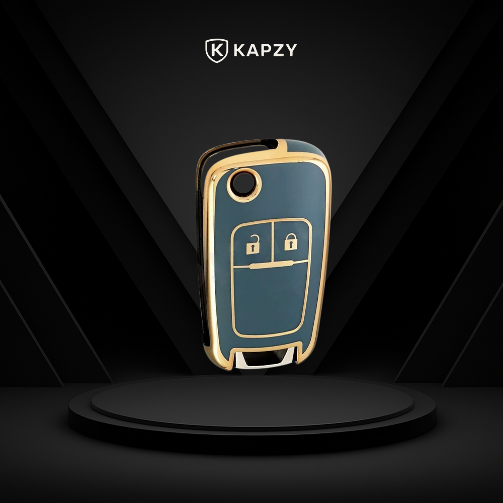 Case para Chevrolet Cruze, Tracker, Onix, S10, Malibu, Captiva, cobalt, prisma, Sonic (2 botões) - Kapzy