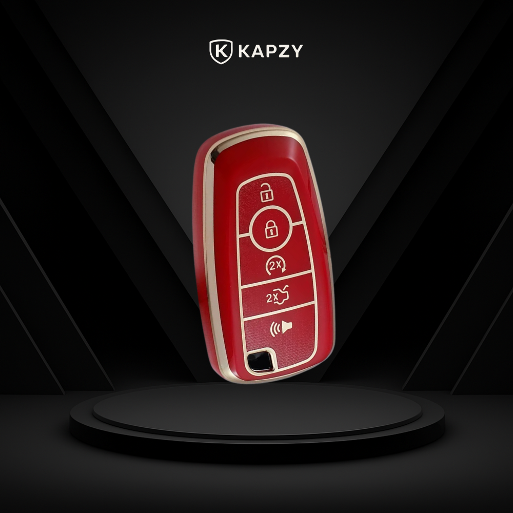Case para Ford Edge, Focus, Fusion, Mustang, Explorer, Ecosport 5 Botões - Kapzy