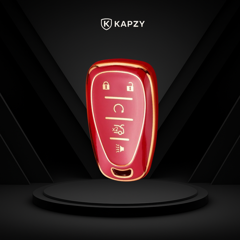 Case para Chevrolet Camaro, Cruze, Malibu, Sonic, Tracker, Equinox 5 Botões - Kapzy