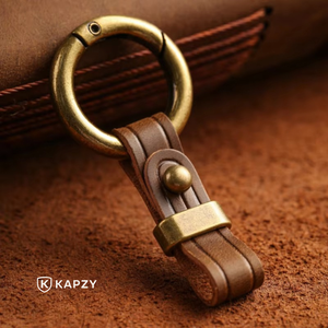 Chaveiro Mosquetão Couro