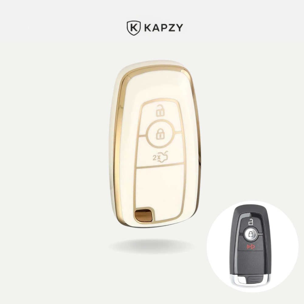 Case para Ford Edge, Focus, Fusion, Mustang, Explorer, Ecosport 3 Botões - Kapzy