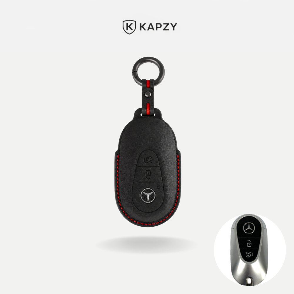 Case Suede Collection para Chave Mercedes Benz Múltiplas Versões - Kapzy