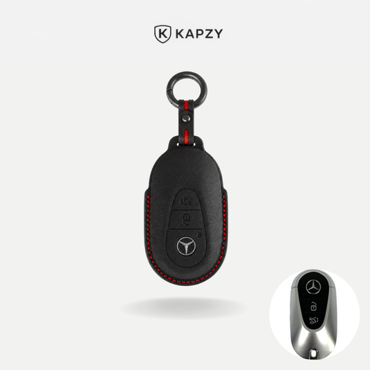 Case Suede Collection para Chave Mercedes Benz Múltiplas Versões - Kapzy