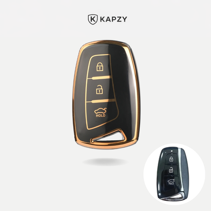 Case para Hyundai Santa Fe, Azera, Ix35, Elantra Presença 3 Botões - Kapzy