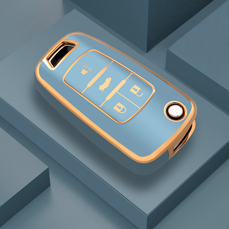 Case para Chevrolet Cruze, Tracker, Onix, S10, Malibu, Captiva, cobalt, prisma, Sonic (4 botões)