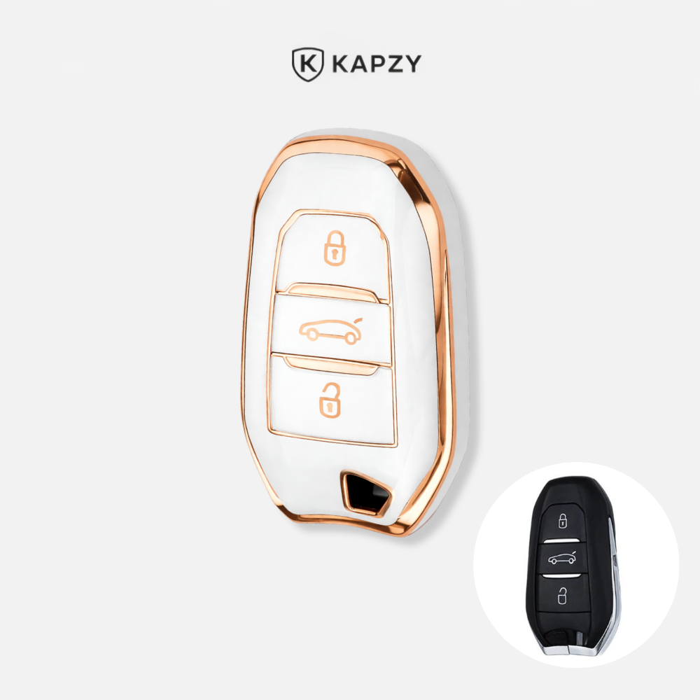 Case para Citroën e Peugeot, Diversos (Botão Porta Malas) Chave Presencial - Kapzy