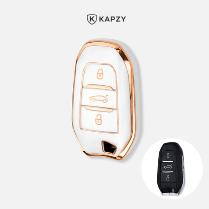 Case para Citroën e Peugeot, Diversos (Botão Porta Malas) Chave Presencial - Kapzy