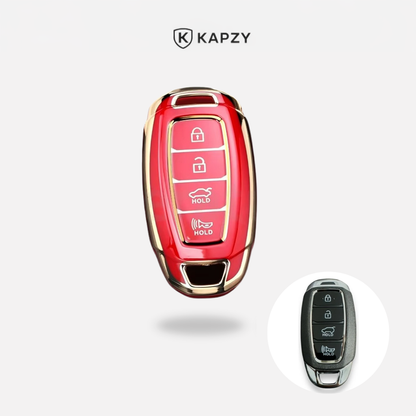 Case para Hyundai Elantra Sonata Creta i30 ix35 4 botões Chave Presencial - Kapzy