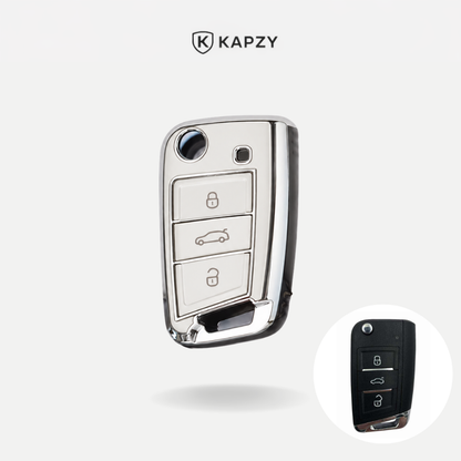 Case para Volkswagen Polo, Tiguan, Passat, Golf, Jetta, Bora, Gol, Voyage, Amarok, Virtus, Nivus, Taos, Tera, Tcross,  - Kapzy