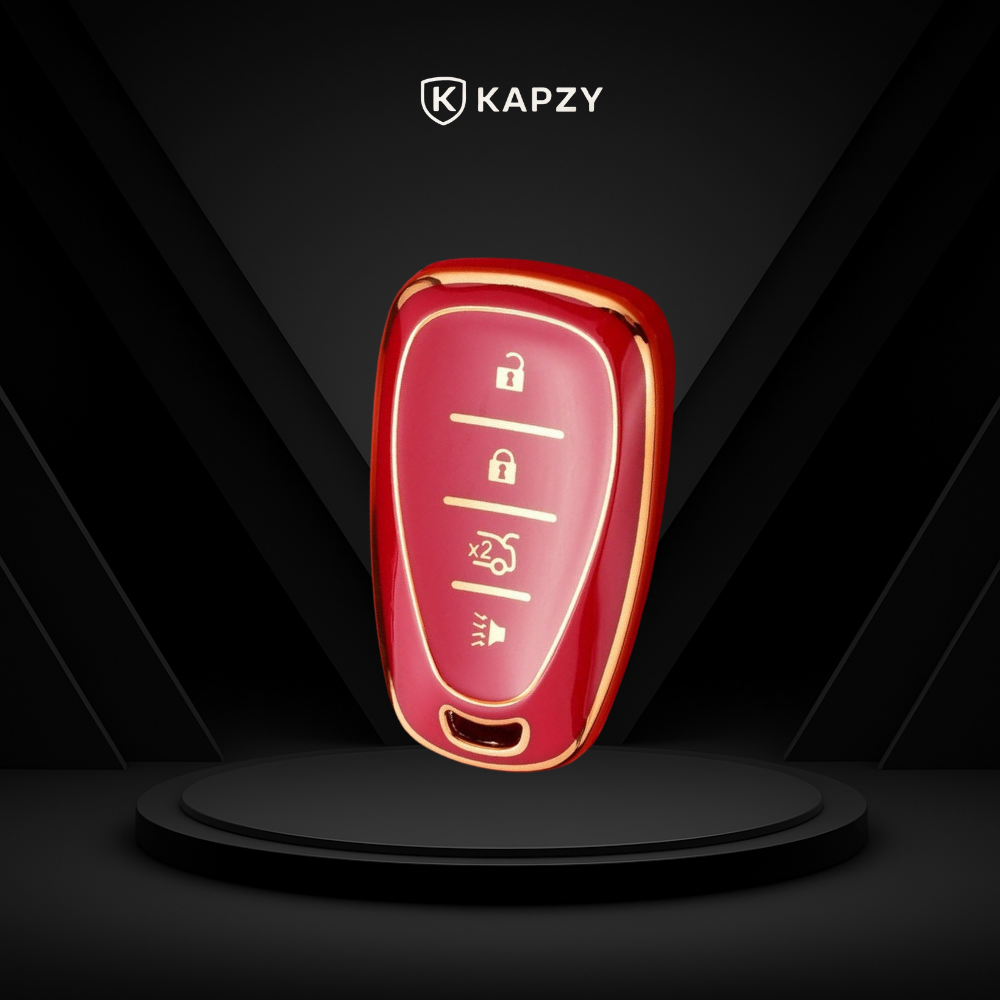 Case para Chevrolet Camaro, Cruze, Malibu, Sonic, Tracker, Equinox 4 Botões - Kapzy