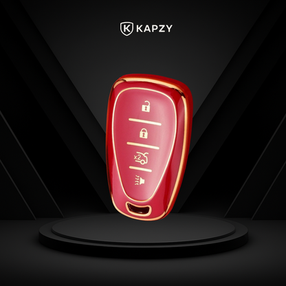 Case para Chevrolet Camaro, Cruze, Malibu, Sonic, Tracker, Equinox 4 Botões - Kapzy