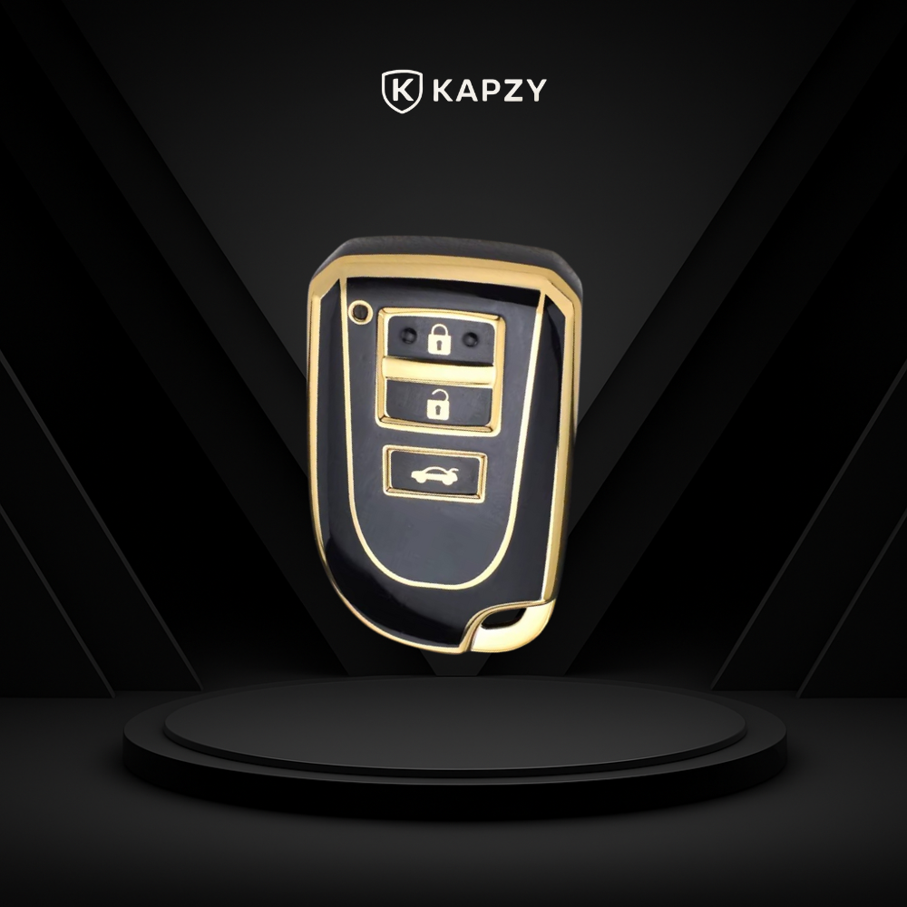 Case para Toyota Yaris, Corolla, RAV4, SW4, Hilux, 3 Botões - Kapzy