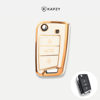 Case para Volkswagen Polo, Tiguan, Passat, Golf, Jetta, Bora, Gol, Voyage, Amarok, Virtus, Nivus, Taos, Tera, Tcross,  - Kapzy
