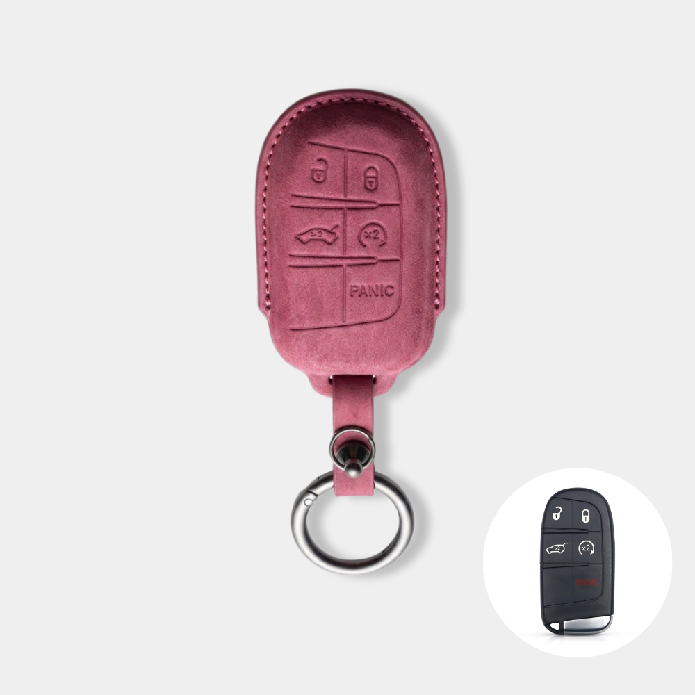 Case Suede Collection para Chave Fiat e Jeep 5 Botões - Kapzy