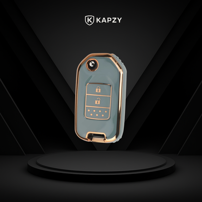Case para Honda Civic, HRV, CR-V, Accord, Fit, City Canivete 2 Botões - Kapzy