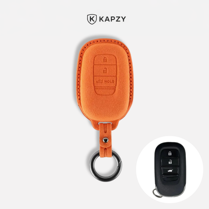 Case Suede Collection para Chave Honda Presença 3 Botões (Porta-Malas) - Kapzy