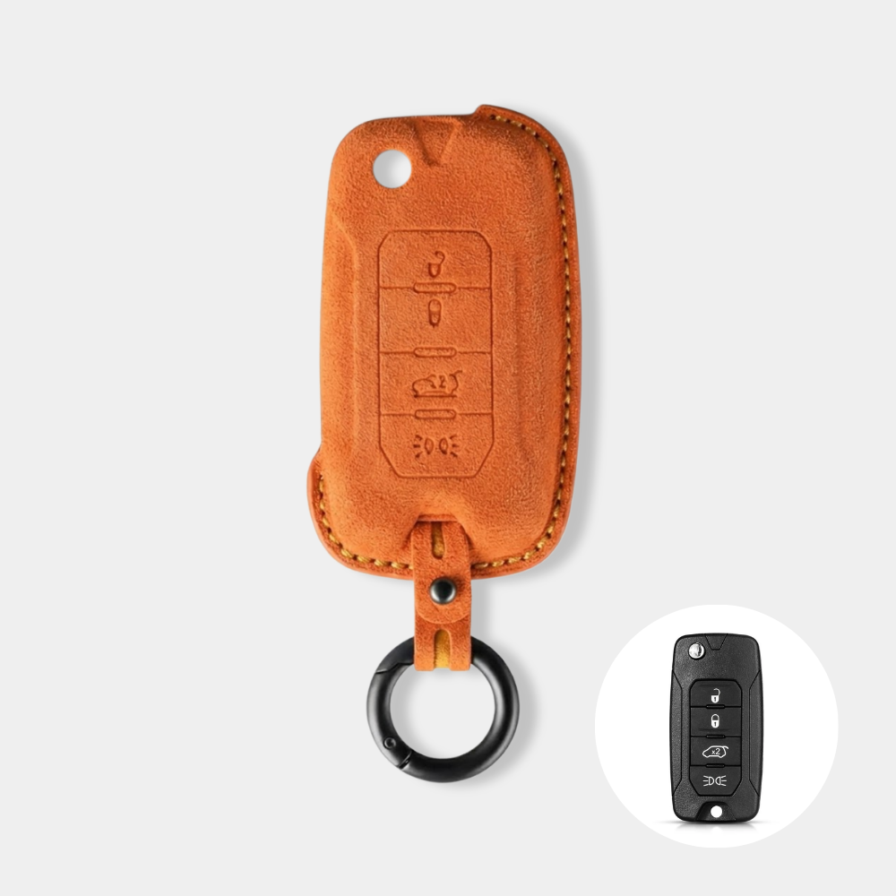 Case Suede Collection para Chave Jeep - Kapzy