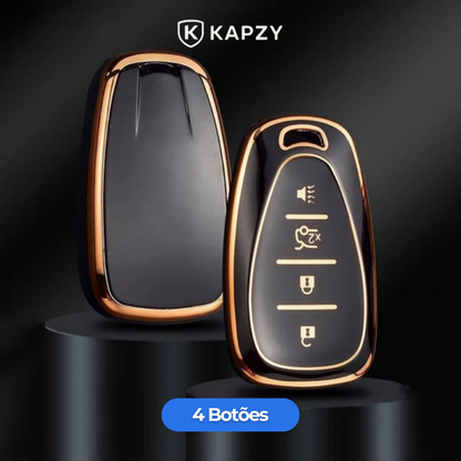 Case para Chevrolet Camaro, Cruze, Malibu, Sonic, Tracker, Equinox 4 Botões - Kapzy