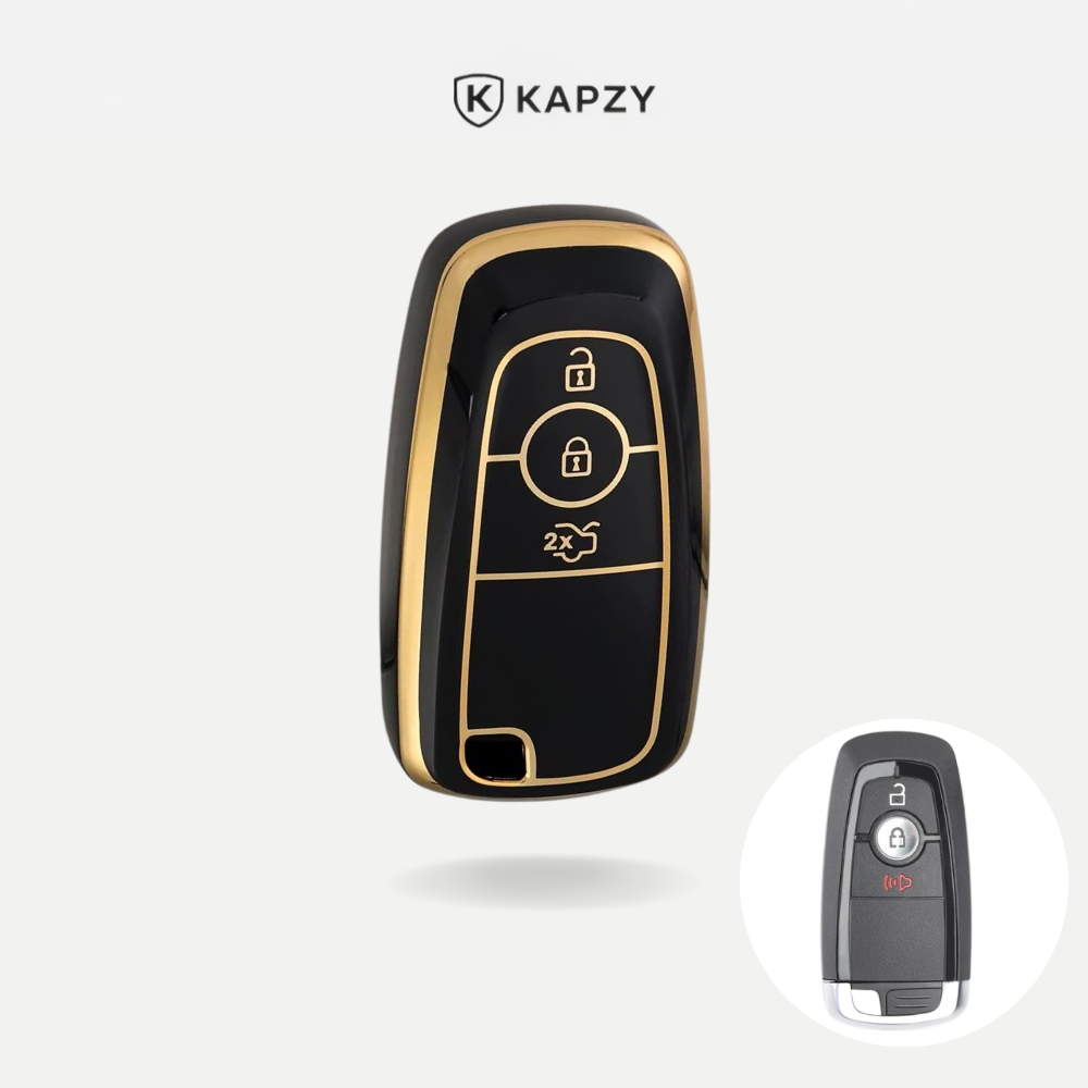 Case para Ford Edge, Focus, Fusion, Mustang, Explorer, Ecosport 3 Botões - Kapzy