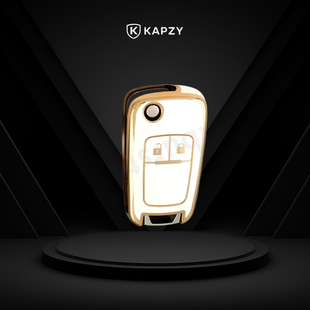 Case para Chevrolet Cruze, Tracker, Onix, S10, Malibu, Captiva, cobalt, prisma, Sonic (2 botões) - Kapzy