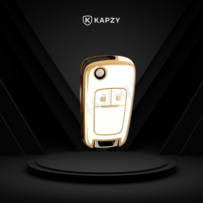 Case para Chevrolet Cruze, Tracker, Onix, S10, Malibu, Captiva, cobalt, prisma, Sonic (2 botões) - Kapzy