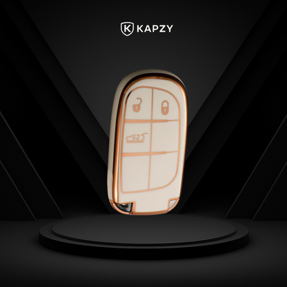 Case para Jeep Renegade, Compass, Grand Cherokee e para Dodge Ram 1500, Journey E Fiat Toro, FastBack, Pulse  (3 Botões) - Kapzy