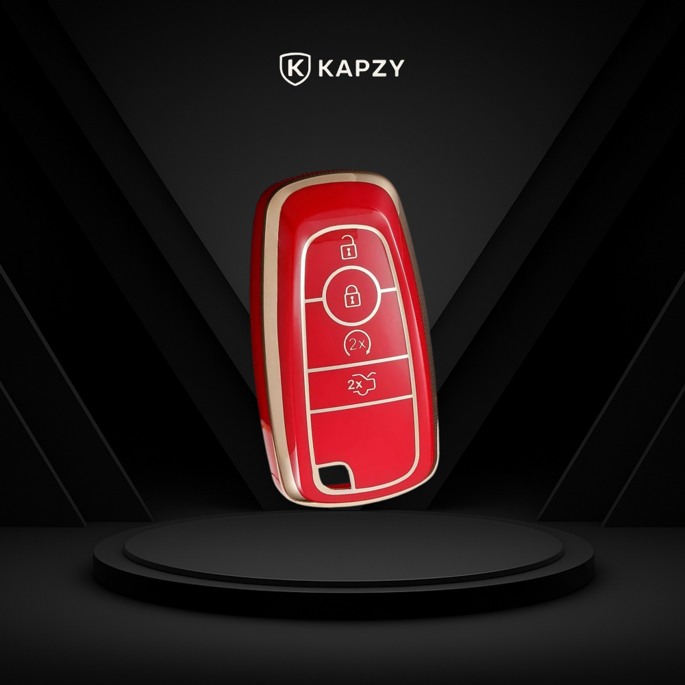 Case para Ford Edge, Fusion, Mustang, Explorer, Ecosport 4 Botões - Kapzy