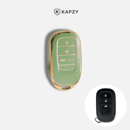 Case para Honda Civic, Accord, CR-V, HR-V, ZR-V 3 Botões (Porta-Malas) - Kapzy