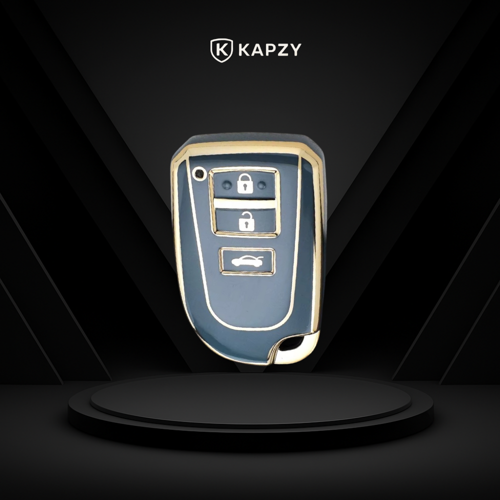 Case para Toyota Yaris, Corolla, RAV4, SW4, Hilux, 3 Botões - Kapzy