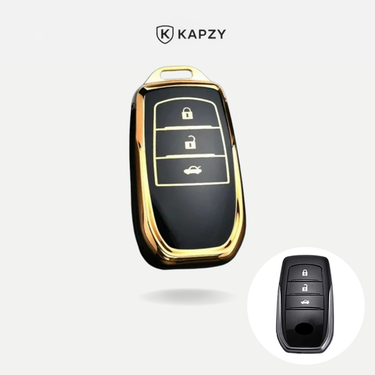 Case para Toyota Hilux, Land Cruiser 200, Camry, Corolla, RAV4, SW4, 3 Botões - Kapzy