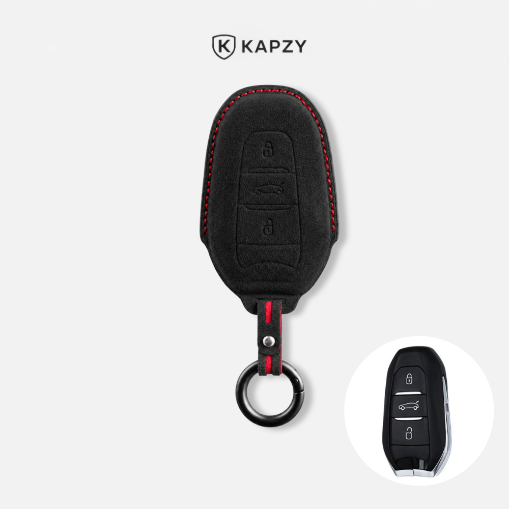 Case Suede Collection para Chave Citroen e Peugeot - Kapzy