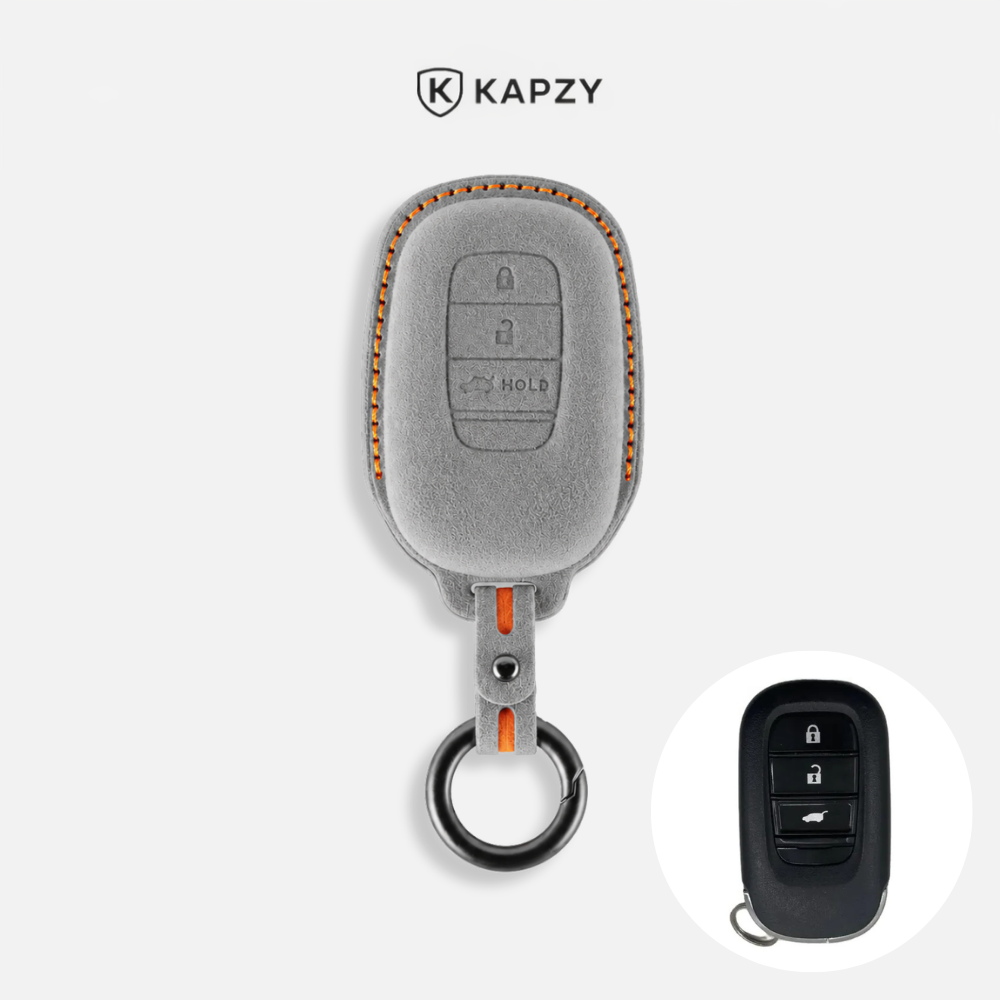 Case Suede Collection para Chave Honda Presença 3 Botões (Porta-Malas) - Kapzy