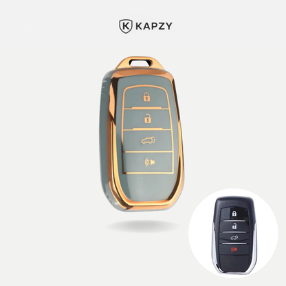 Case para Toyota Hilux, Land Cruiser 200, Camry, Corolla, RAV4, SW4, 4 Botões - Kapzy