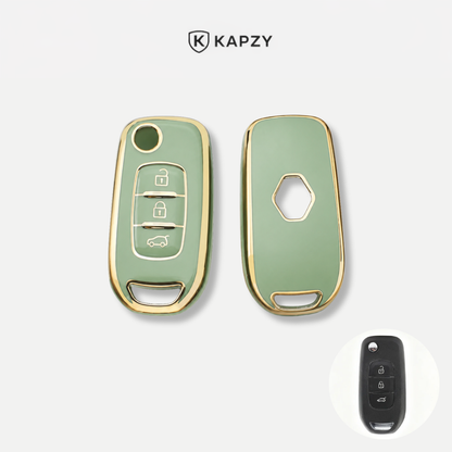 Case para Renault Clio, Kwid, Logan, Duster, Oroch, Megane (3 Botões) Canivete - Kapzy