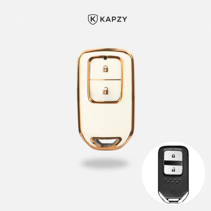 Case para Honda WRV, CRV, Fit, Civic, Accord, HR-V, City Presença 2 Botões - Kapzy